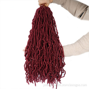 Wholesale 18 24 36 Inch Synthetic Crochet Hair Faux New Faux Locs Braiding New Faux Locs Extensions